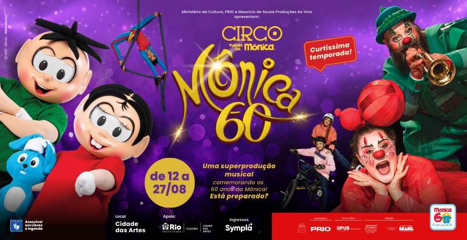 Cidade das Artes - Programação - Circo Turma da Mônica - Mônica 60