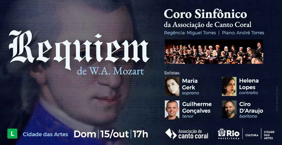 Cidade das Artes - Programação - Requiem de W.A. Mozart